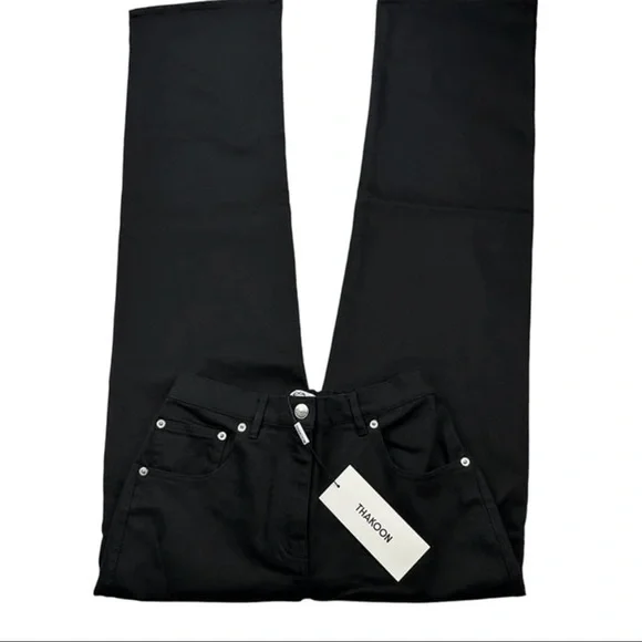Thakoon Black High Waisted Denim pant. Sz 2. $145 - Picture 5 of 10